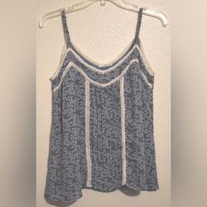 Blue Floral Tank